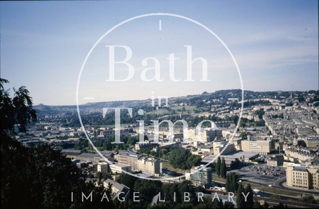 View of Bath from Beechen Cliff looking west c.1970