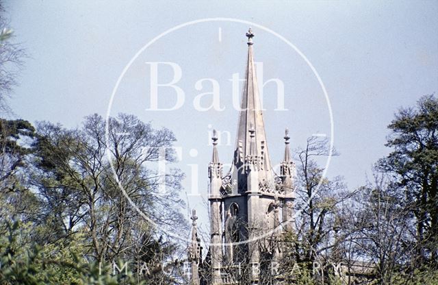 Combe Down Church spire, Bath 1959