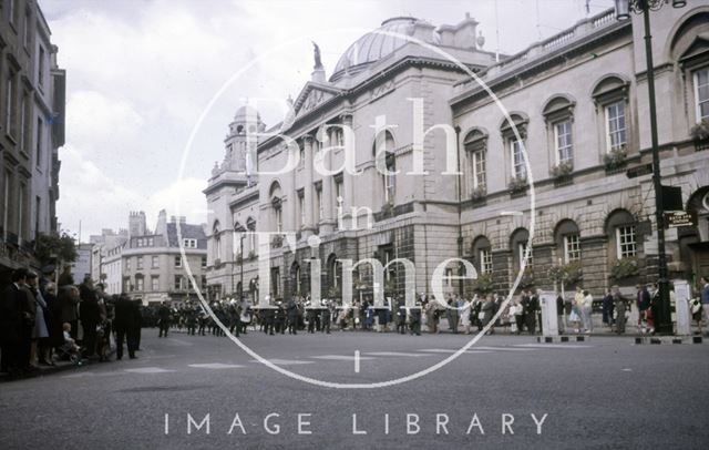 Armed forces parade, High Street, Bath c.1960