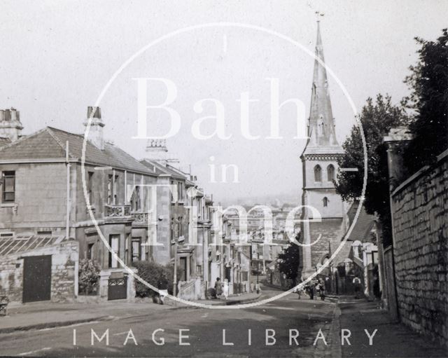 View down Widcombe Hill, Bath c.1920