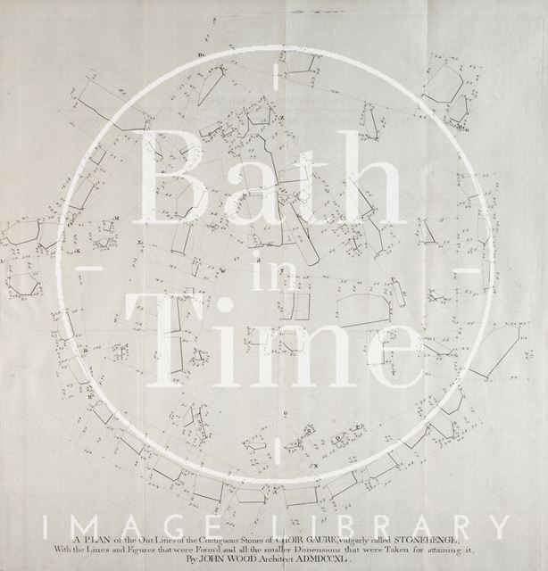 A Plan of the outline of the Contiguous Stones of Choir Gaure by John Wood 1747