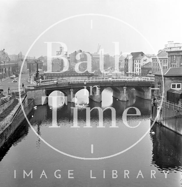 The last days of the Old Bridge, Bath 1964