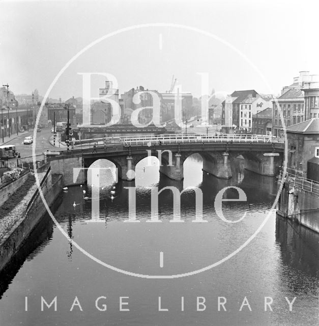 The last days of the Old Bridge, Bath 1964