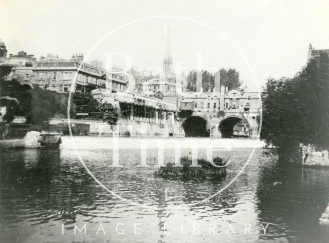 Pulteney Bridge and weir, Bath c.1895-1902