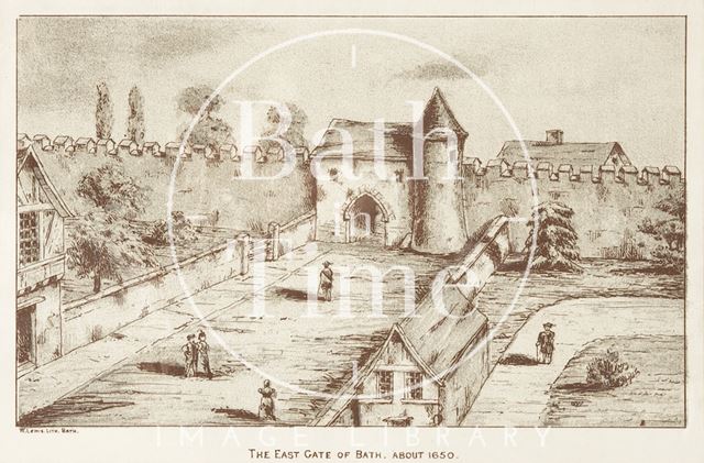 The East Gate of Bath c.1650