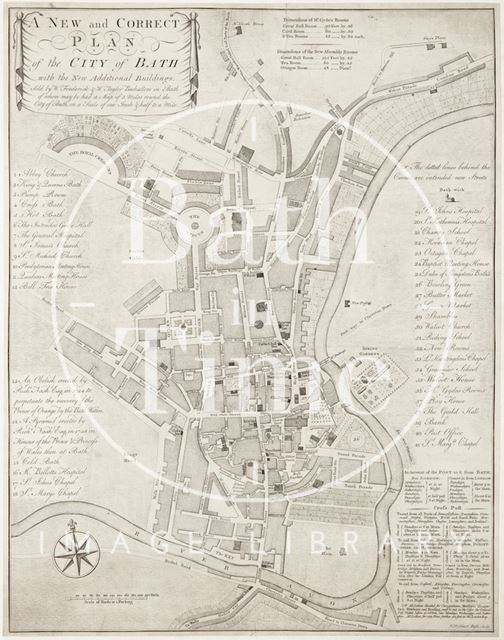 A New and Correct Plan of the City of Bath 1776