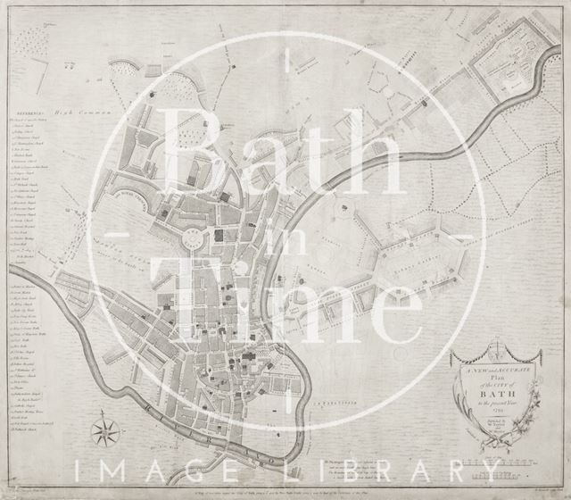 A New and Accurate Plan of the City of Bath to the present year 1793