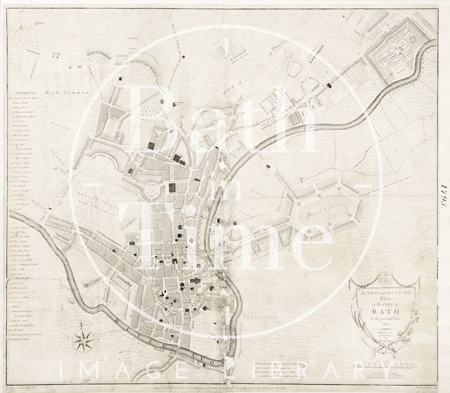 A New and Accurate Plan of the City of Bath to the present year 1795