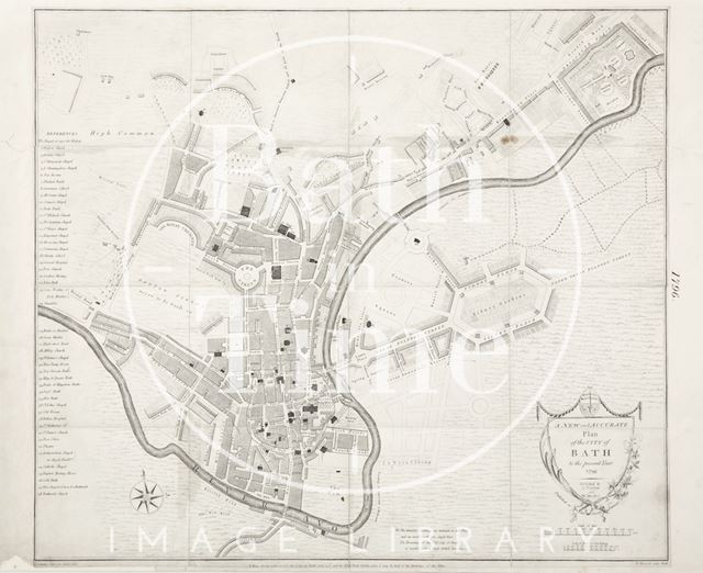 A New and Accurate Plan of the City of Bath to the present year 1796