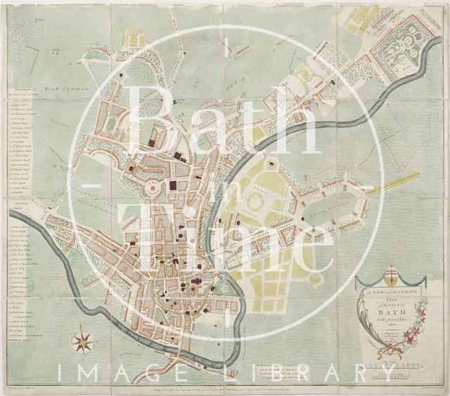 A New and Accurate Plan of the City of Bath to the present year 1801