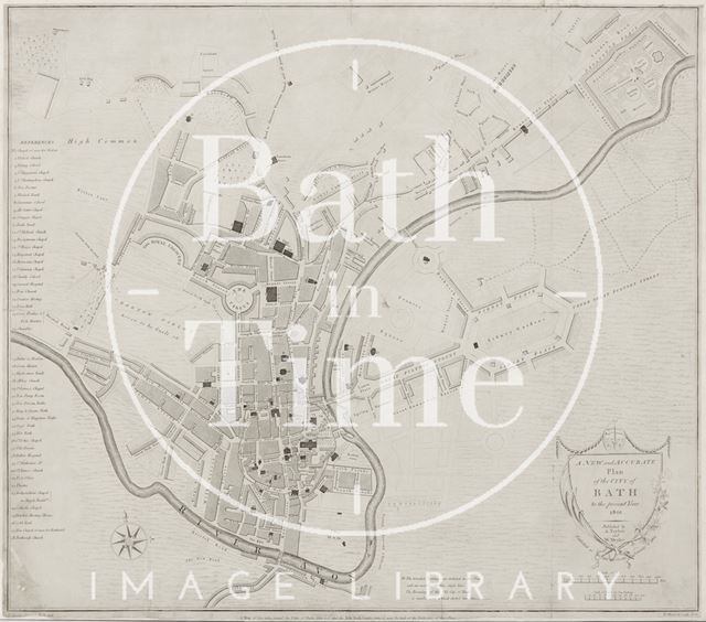 A New and Accurate Plan of the City of Bath to the present year 1801