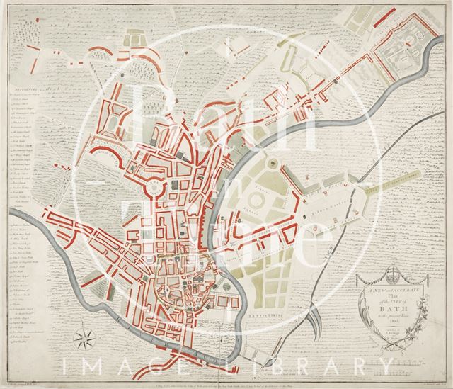 A New and Accurate Plan of the City of Bath to the present year 1805