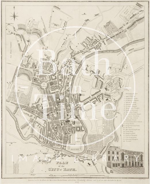 Plan of the city of Bath 1817