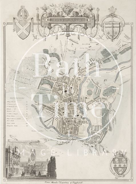 City of Bath Map 1836