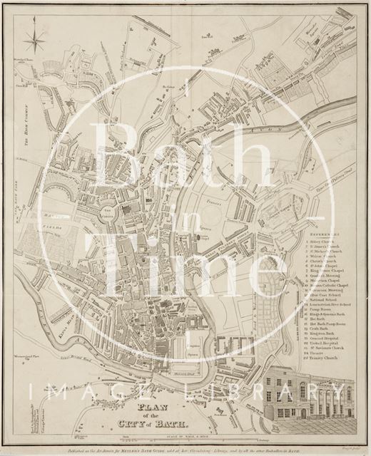 Plan of the City of Bath 1835