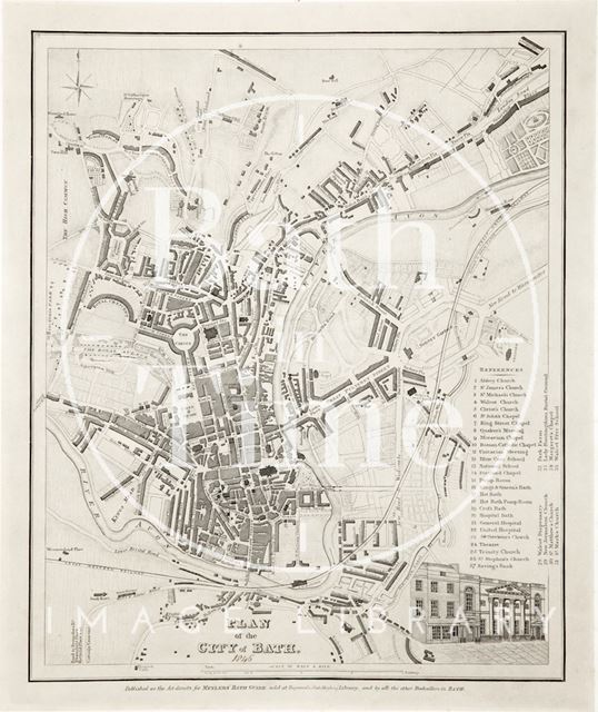 Plan of the City of Bath 1846