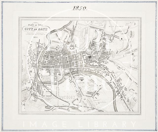 Plan of the City of Bath 1850