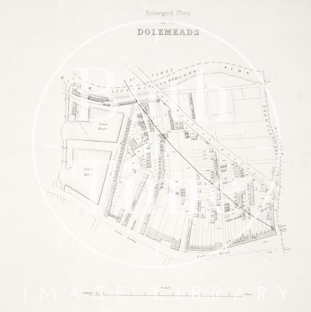 Enlarged Plan of Dolemeads, Bath c.1840?