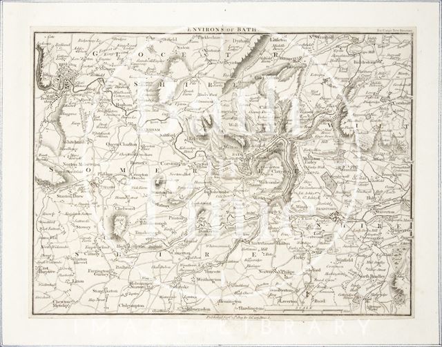 Map of the Environs of Bath 1809