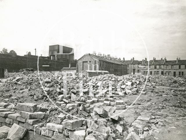 The aftermath of the Bath Blitz, Cheltenham Street, Bath c.1948