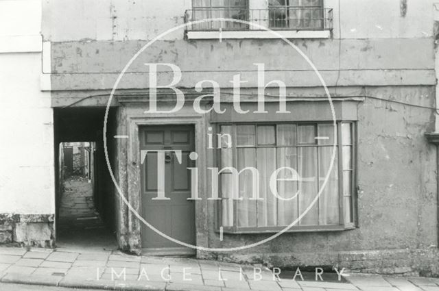 29, Morford Street and alleyway to St. Davis's Place, Bath c.1960