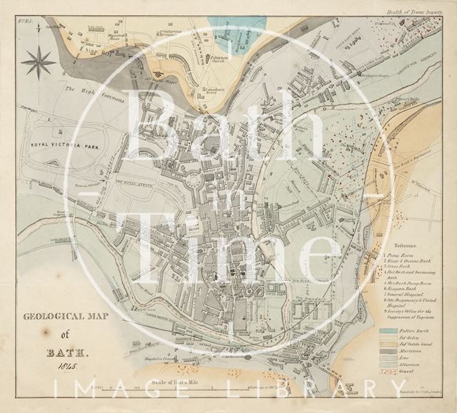 Geological Map of Bath 1845