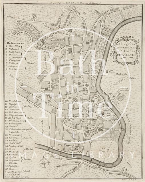 An Accurate Plan of Bath 1776