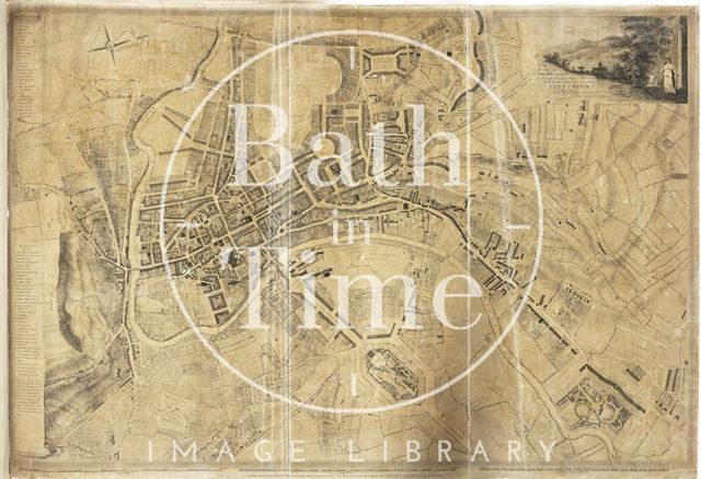 Plan of the City of Bath for the Right Honourable the Recorder and the Honourable Representatives of the Gentlemen of the Corporation of the City of Bath 1794