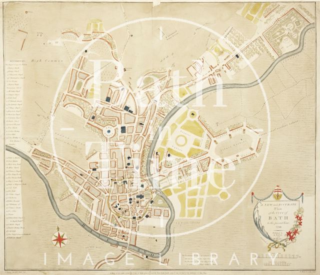 A New and Accurate Plan of the City of Bath to the present year 1799