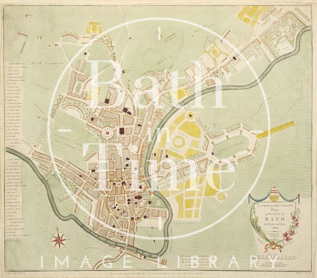 A New and Accurate Plan of the City of Bath to the present year 1801