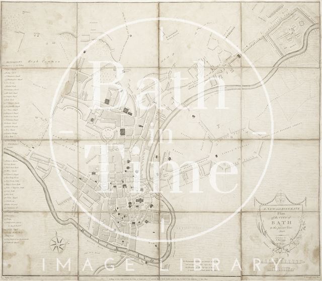 A New and Accurate Plan of the City of Bath to the present year 1803