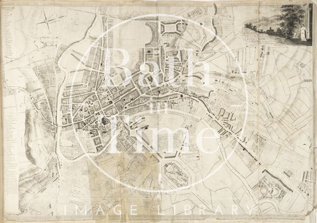 Plan of the City of Bath for the Right Honourable the Recorder and the Honourable Representatives of the Gentlemen of the Corporation of the City of Bath 1794