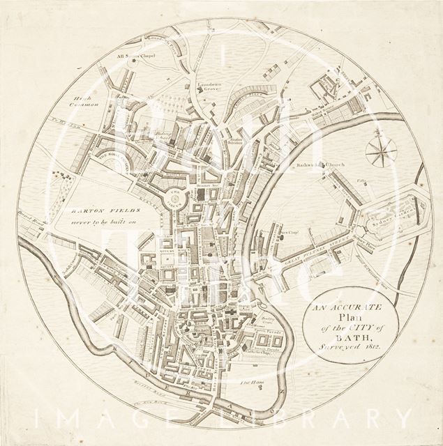 An Accurate Plan of the City of Bath, surveyed 1812