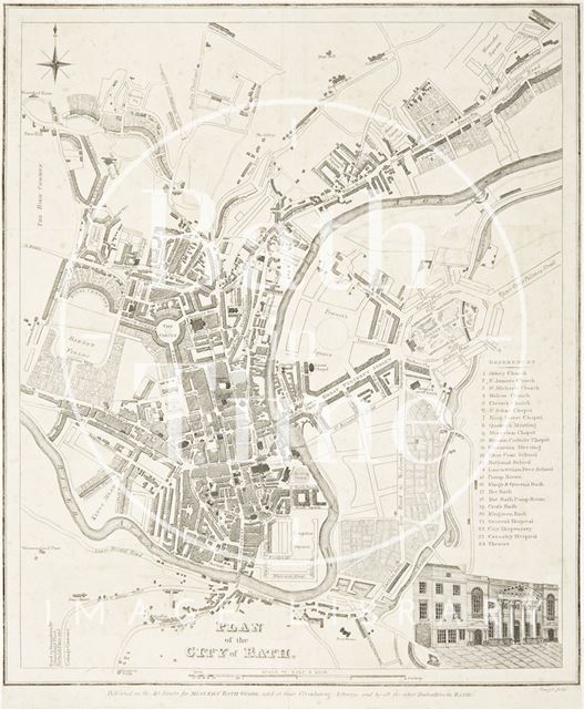 Plan of the City of Bath 1820