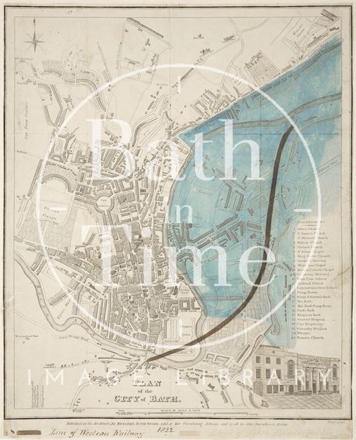 Plan of the City of Bath 1822