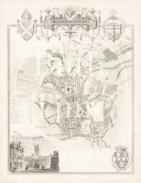 Map of the City of Bath 1830