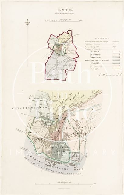 Bath from the Ordnance Survey 1831