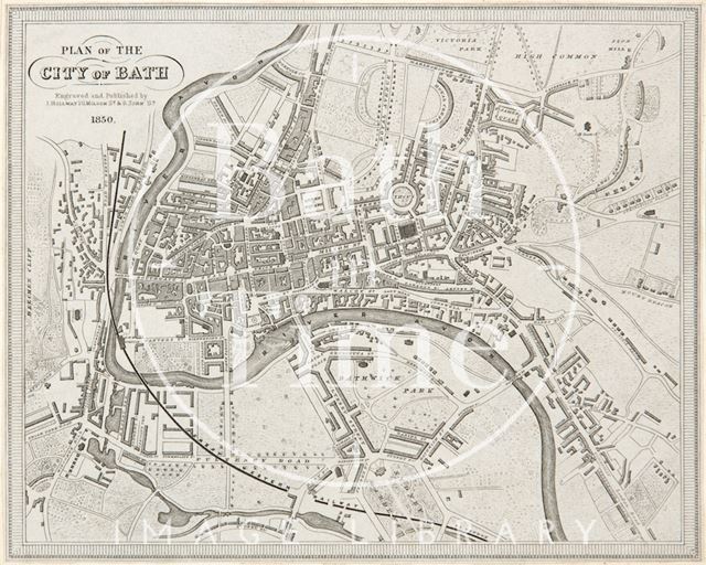 Plan of the City of Bath 1850