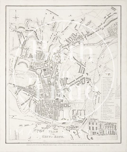 Plan of the City of Bath 1851