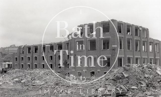 Bath Cabinet Makers factory demolition site, Lower Bristol Road, Bath 1994