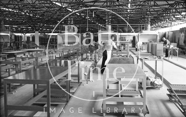 Bath Cabinet Makers interior of workshops c.1969