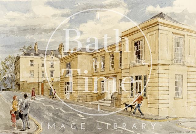 Artist's impression of the proposed Queen Square House, Bath 1988