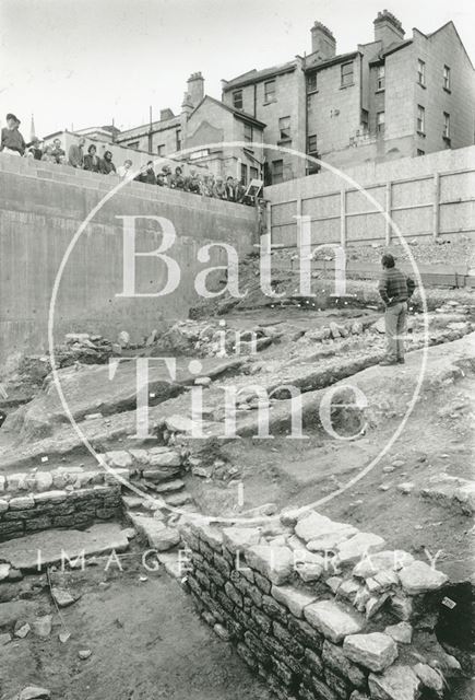 Walcot archaeological dig of Roman remains, Bath 1991