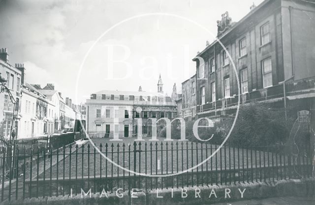 5, Beauford Square during restoration, Bath c.1965