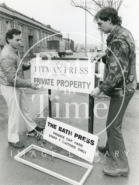 Pitman's Bath Press, Lower Bristol Road, Bath 1985