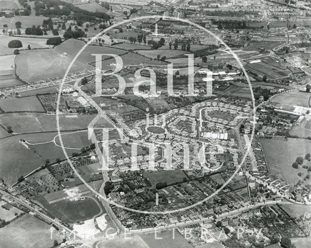 Aerial photograph of Bath featuring Southdown 1935