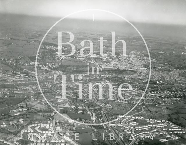 Aerial photograph of Bath looking north from Southdown 1935