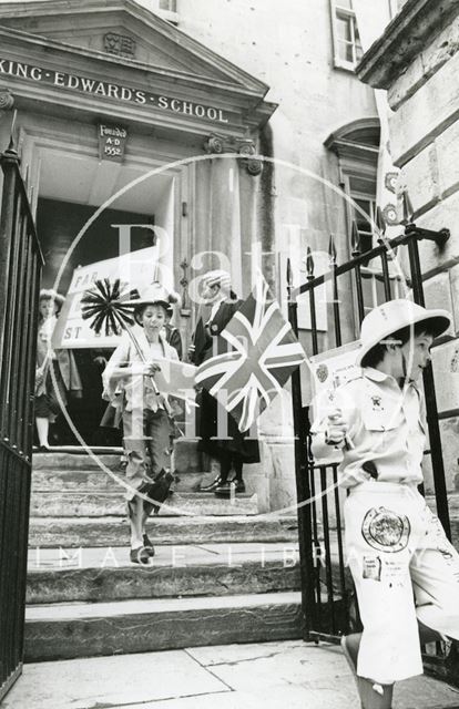 King Edward's School procession to celebrate the move from Broad Street, Bath 1990