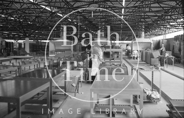 Interior of the new Bath Cabinet Maker's works, Lower Bristol Road, Bath c.1967