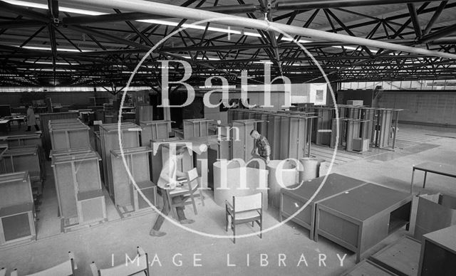 Interior of the new Bath Cabinet Maker's works, Lower Bristol Road, Bath c.1967